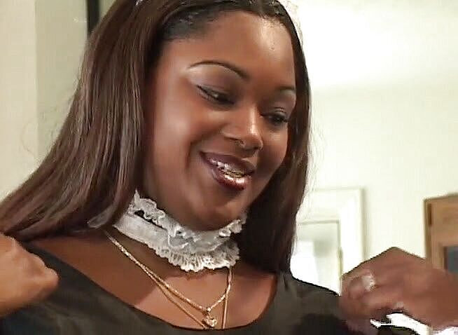 Big Beautiful Babes: Mycket stor svart piga som tillfredsställer sin herre