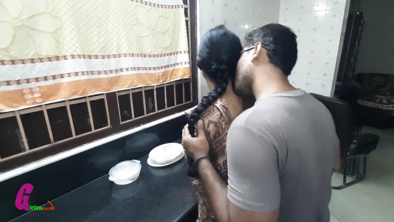 Horny_Bong: Indian Bhabi Fucked by Devar at Kitchen - Indian Hindi Desi...