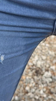 Thirst and Wetting Jeans Outdoors