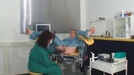 Rubber & Clinic Studio - 1ATOYS: Kinky anal exam with ultrasound