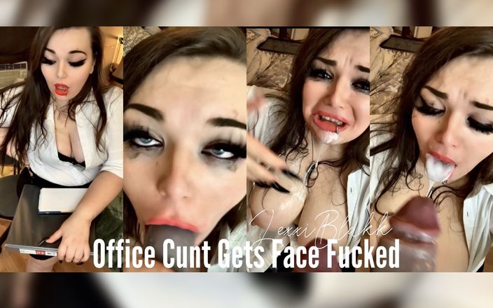 Lexxi Blakk: Ofis amcığının yüzünü sikiyor