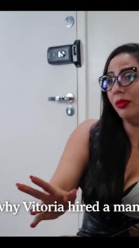Goddess Kiffa Vitoria Vonteese and Mr Pine - Feminist World - Female Humiliates Mand at the Office Ep 1