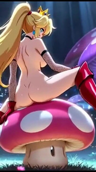 141. La divertente principessa peach si siede in una foresta magica (animazione)