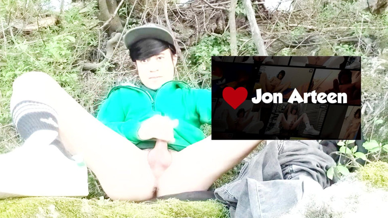 Jon Arteen: Jon Arteen. Twink's Jerk off Outdoor in Nature Ends in...