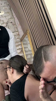 Flexi BBW fru rövknullad framför chockad man