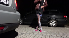 My Legs Are Full of Cum and I Am Trapped in a Chastity Cage with Electricity