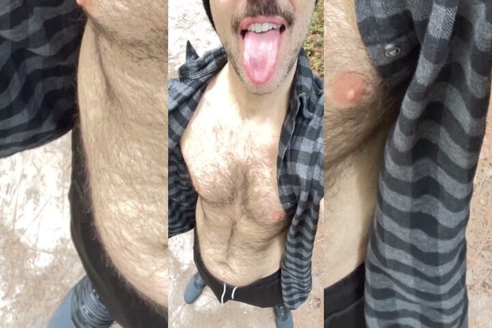 Hairy Wolf: Penis Sex with Stepdaddy Exposing Dong Mastubate Cock with His...