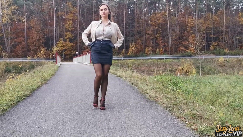 Goddess Lena: Mein nylon-laufsteg