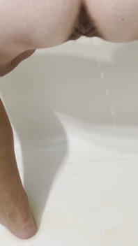 Peeing in the toilet and shower