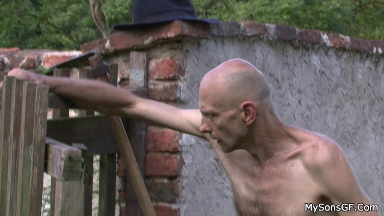 My Sons GF: Nude sunbathing in the country goes wrong
