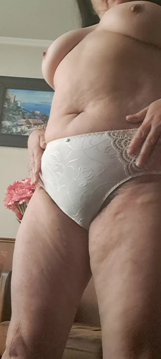Mommy big hairy pussy: In Panties and a Mature Body Touch