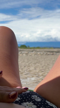I Like to Touch Myself Until I Reach Orgasm on the Beach While Being Watched