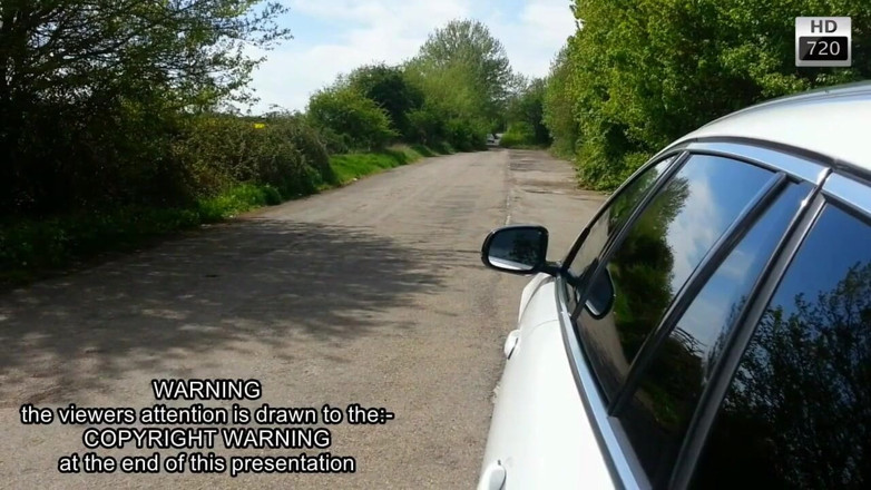 Movies by Louise: Buckinghamshire crossdresser in a Shaguar
