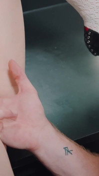 Maiden with Big Tits Fucked in the Bathroom