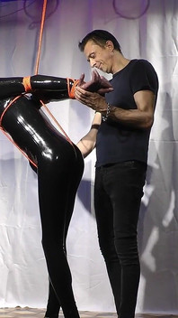 Nicky Latex Doll Gagged and Roped