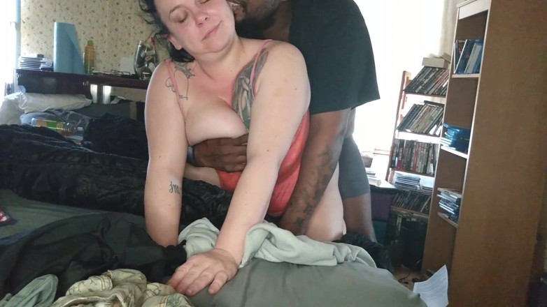 ShadowGodKing: Joli dos interracial, grosse PAWG grosse noire