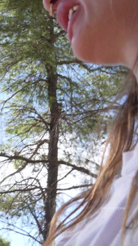 Wetting Ck Panties on a Hike