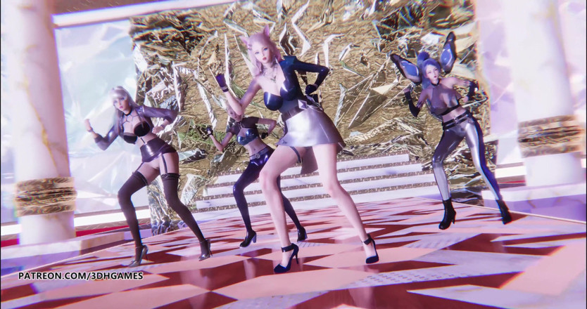 3D-Hentai Games: KDA - Więcej striptiz Ahri Akali Evelynn Kaisa Kda Seraphine na...