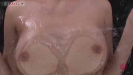 Asian happy ending: Asian babe shows u her firm perfect oiled tits - close...