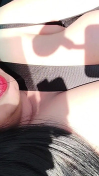 Sexy and Hot Stepmom, Only Fans in Slow Motion, in the Car