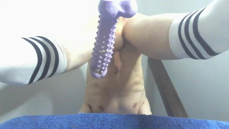 MeandI2: The fuckingmachine and the big hedgehog dildo anal