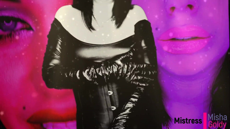 Goddess Misha Goldy: Mesmerizing triple lipstease with JOI