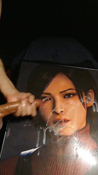 Sperma eerbetoon aan Ada Wong (spelpersuur uit Resident Evil 4 remake) enorme lading
