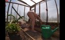 Hera Harding: Naked Greenhouse Worker Planting Cacti