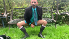 Werther1: Piss outside in suit