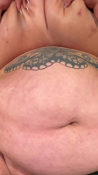 Angel BBW Big Belly Babe Fucks Her Fat Pussy