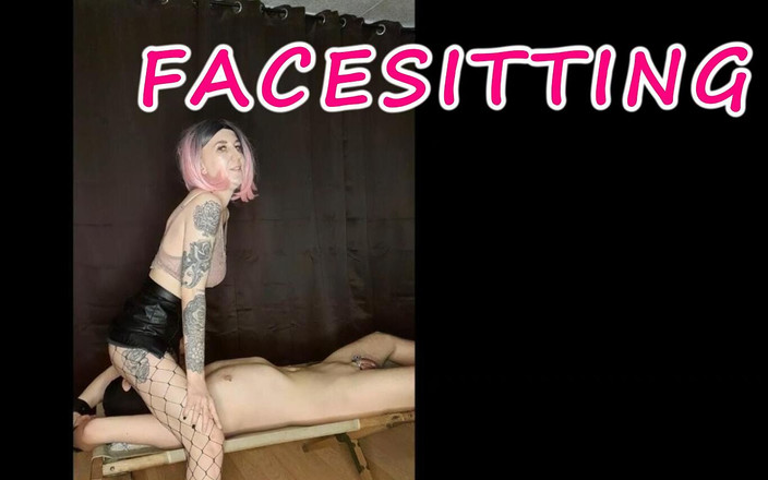 Lady_Angela: Dame Angela zit op gezicht van een kuisheid, sub getatoeëerde...