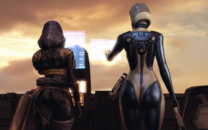 Futanari 3D: Vesmírný velitel Ava Futa Girl 3D animace - Universal Defenders