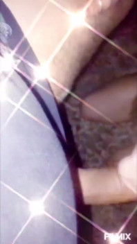 Glitter perform a blow job