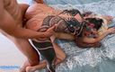 KaydenWithPaul: Hot Inked babe uwielbia szorstki trójkąty