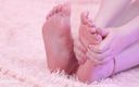 Arya Grander: Yağlı ayak masajı, romantik yavaş ayak fetişi çıplak ayak videosu