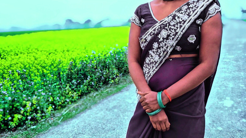 ExcitedWomen: Indian Sexy Fuck in the Bedroom in Green Saree