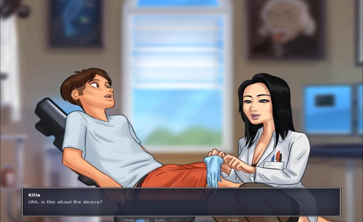 Hentai World: Summertime saga - Senhorita Okita surpreendeu meu pau grande