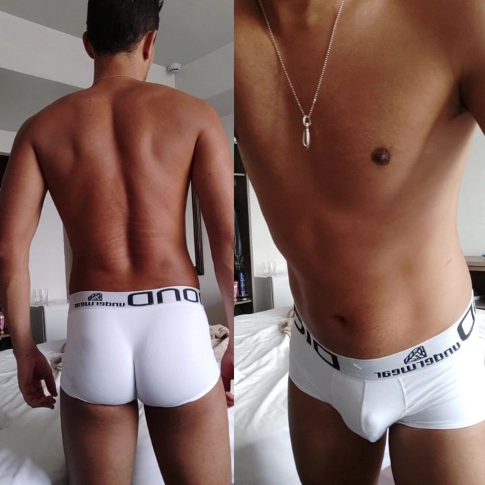 SEX GAY AMATEUR: Hat dir meine weiße Unterhose gefallen?