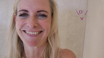 Dirty Tina: POV creampie fuck in the shower