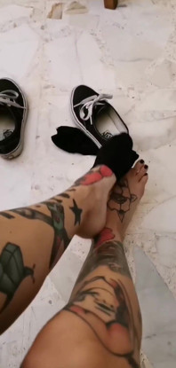 Your Italian Goddess Taking My Sweaty Vans off