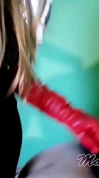 Testing a New Belt for Pegging. Strapon Active POV