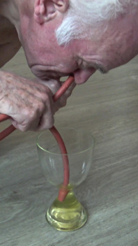 Rinse your nose with the home helper's piss!