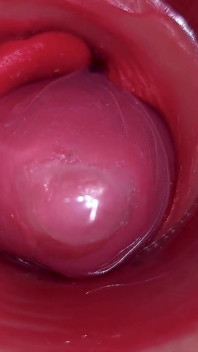 Dentro De Una Cámara Camgirl Cervix En Primer Plano En Vagina Con Gran Polla