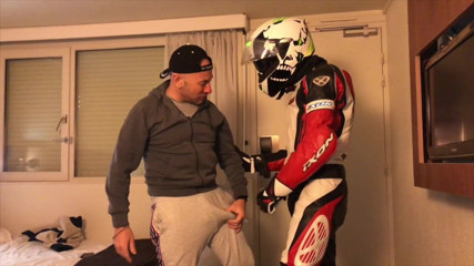 HUMLIATION AND SPANKING PORN: Humiliation at the hotel with fetish outfits biker