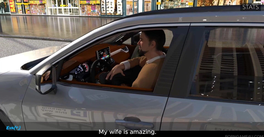 Porn game 4 u: Sesso rischioso in auto moglie arrapata contro autista spaventata (voce divertente 3D) -...