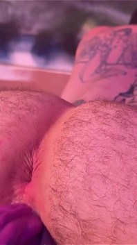 Making My Ftm Pussy Cream with Monster Dildo on Fucking Machine