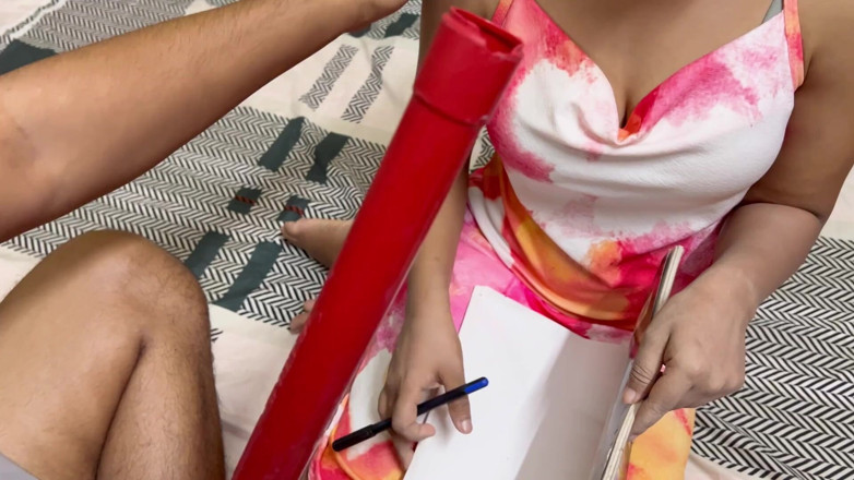 DesiSexCreator: Indisk college flicka förför sin handledare att knulla henne med...
