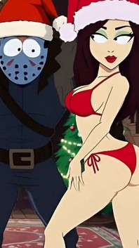 Crystal Lake Kampı'nda Sürtüklerle Seks Partisi. Karikatür