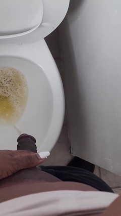 Flopping My Big Dick and Tits Out for a Nice Piss thumbnail