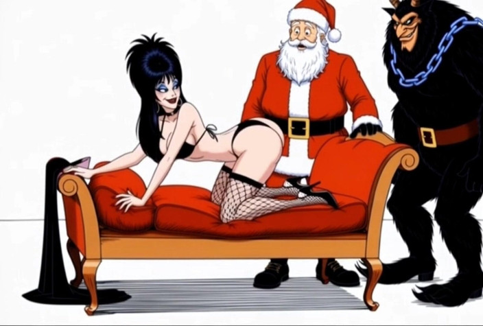 Octopussy Lovers Club: Krampus napchał tyłek do Elviry, Kochanki Ciemności w dupę, i...